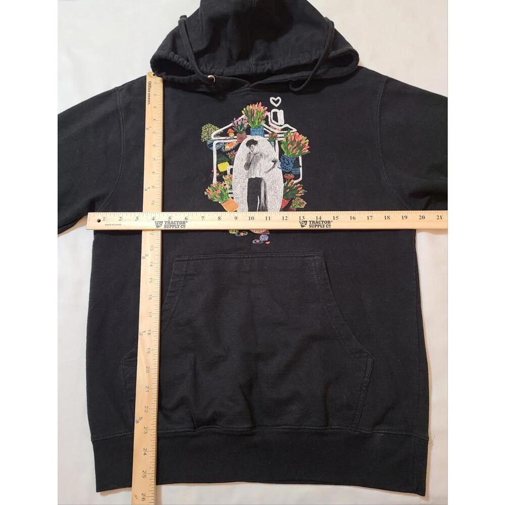 Harry Styles Hoodie Womens Size S/M  Black Floral Harry's House Tour Concert - Picture 4 of 9